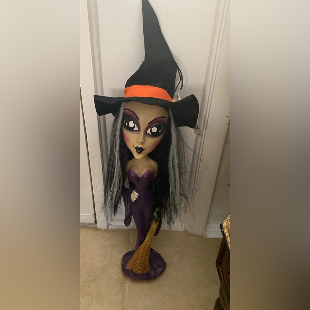 Vintage 2006 Paper Magic Group Foam Witch Halloween Decor
